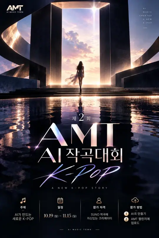 2026년 제2회 AMT AI 작곡대회 – K-POP 챌린지 포스터