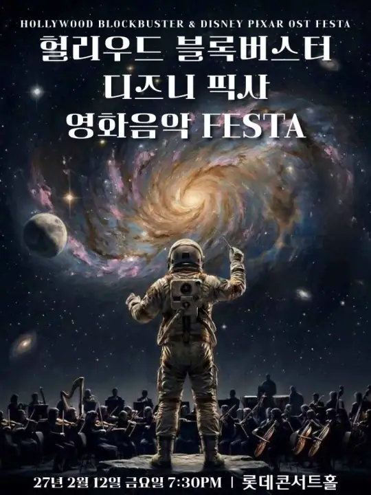 헐리우드 블록버스터 영화음악&디즈니 픽사 FESTA 포스터